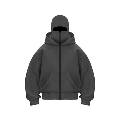 Hoodie Double Couche Zippé